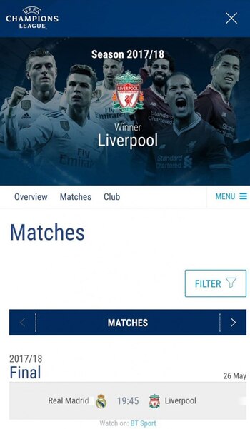 La página oficial publicó un