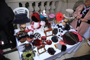 Los diseños exhibidos (Foto Juan