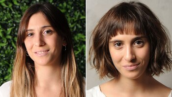 Paula decidida por el cambio con efecto a Tokio. Pasó de una melena larga con efecto balayage en las puntas a bob con flequillo (Foto: Ariel Guatraich)