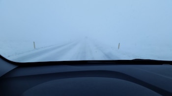 Hay momentos en que se conduce casi a ciegas