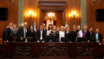 Las juezas fueron distinguidas en el Salón Alfonsín de la Legislatura