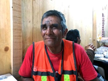 Don Mario en el comedor