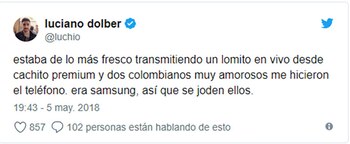 En su cuenta de Twitter,