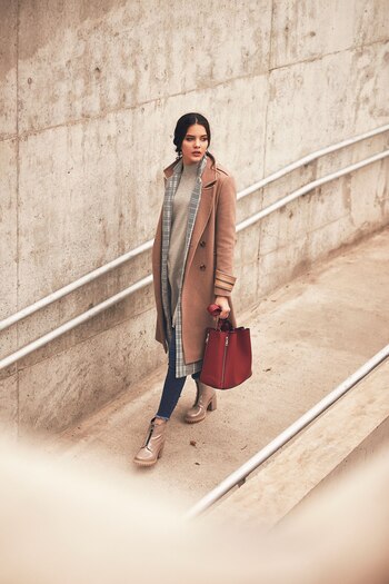 Tapado recto y polera oversize