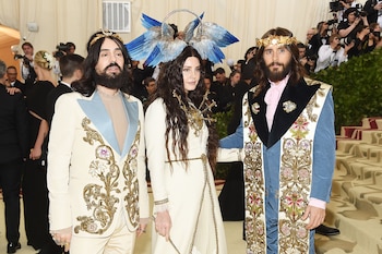 Alessandro Michele, director creativo de Gucci, Lana Del Rey y Jared Leto, el trío más representativo de la noche