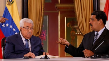 Nicolás Maduro junto a Mahmoud