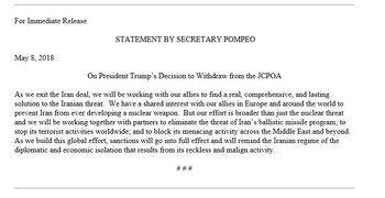 El comunicado oficial de la