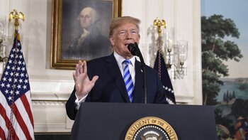 Donald Trump, mandatario republicano (AFP)