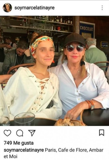 El posteo con su nieta