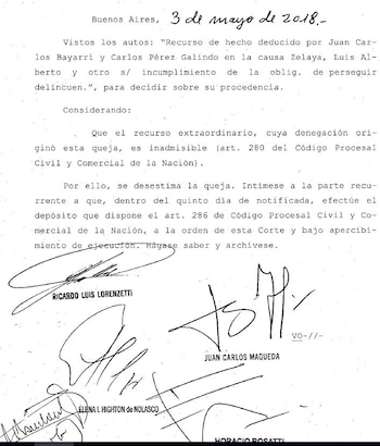 La decisión de la Corte