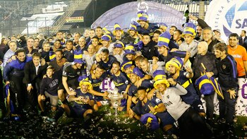 Boca, campeón de la primera edición de la Superliga (Foto: Nicolás Aboaf)