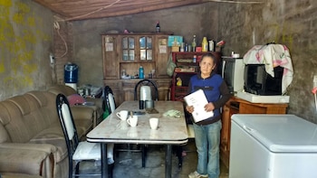 Margarita, en el living donde