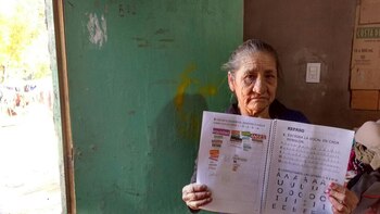 Margarita Forquera, junto a la