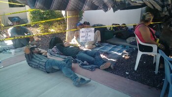 Los migrantes caminaron durante 46