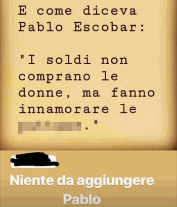 La imagen que publicó Balotelli