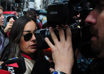 Larissa Riquelme en Tribunales el