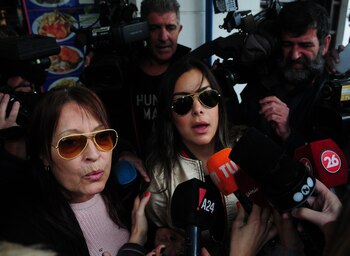 Larissa, esta mañana en Tribunales,