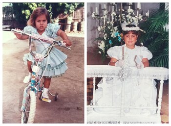 La modelo durante su residencia