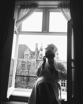 La modelo en unas vacaciones en