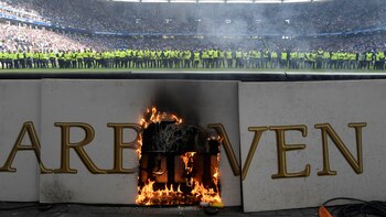 El cordón policial protegió a