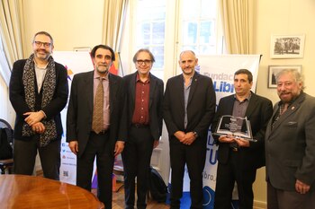 Las autoridades de la Fundación