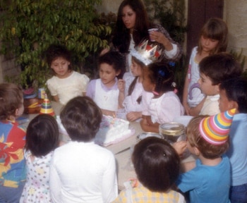 Festejando su cumpleaños número 6