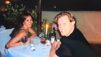 Cena romántica durante el viaje