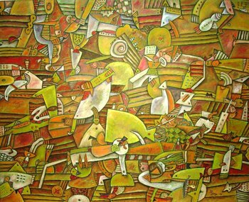 “Ritmos de la tarde”. Óleo