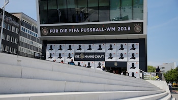Así lucía el Museo del Fútbol de Dortmund para el anuncio de la lista preliminar para el Mundial (Reuters)