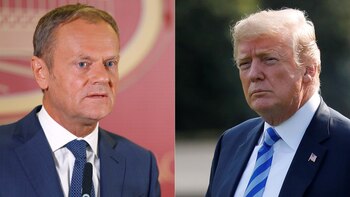 Donald Tusk y Donald Trump
