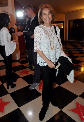 Selva Alemán estuvo entre el público que vio el reencuentro de su marido, Arturo Puig con Jorga Marrale sobre el escenario.