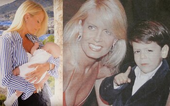 Cecilia Bolocco y Máximo recién