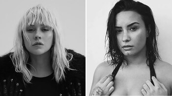 Christina Aguilera y Demi Lovato
