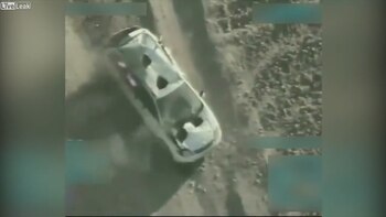 El automóvil quedó semi dstruido