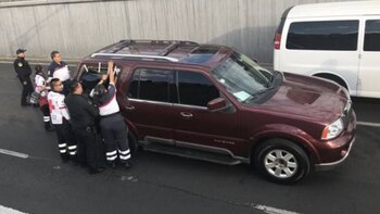 La camioneta en la que