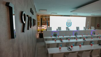 La sala de conferencias del