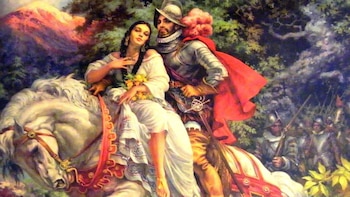 Hernán Cortés y La Malinche