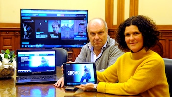 Hernán Lombardi y Gabriela Ricardes