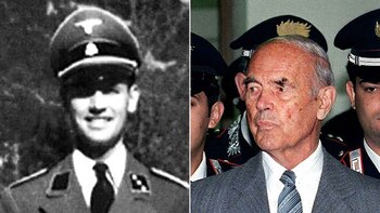 Erich Priebke con su uniforme