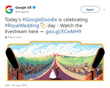 El doodle en homenaje a