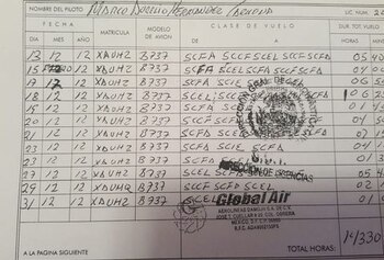 La bitácora de un vuelo