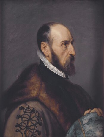 Abraham Ortelius en un retrato