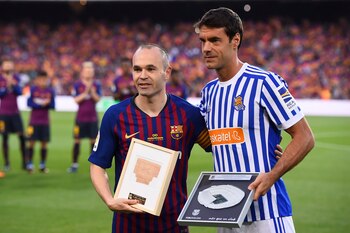 Andrés Iniesta se despidió del Barcelona