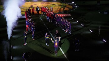 Tras el partido ante la Real Sociedad se realizó un homenaje