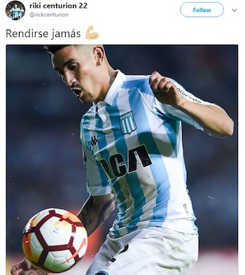 El tuit de Ricardo Centurión