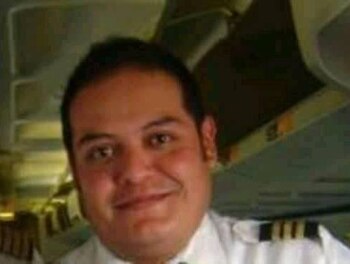 El copiloto Miguel Ángel Arreola