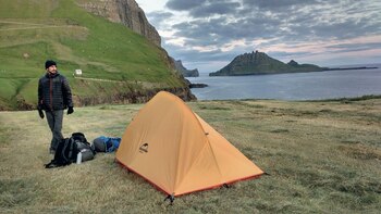 El mochilero Juan Pablo Villarino