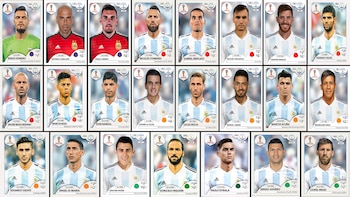 Las 23 figuritas de Argentina
