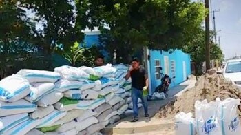 Los costales de arena funcionan