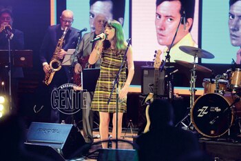 Rosario Ortega sobre el escenario. (Foto Diego Soldini/GENTE)